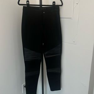 Black vegan leather Zara pants - Like New